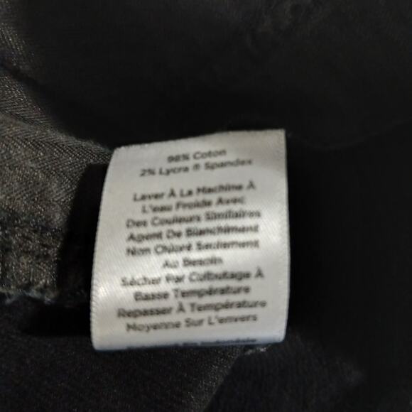 Talbots Heritage 4 Charcoal Grey Thin-Lined Stretch-Corduroy Cotton/Spandex - Picture 10 of 11